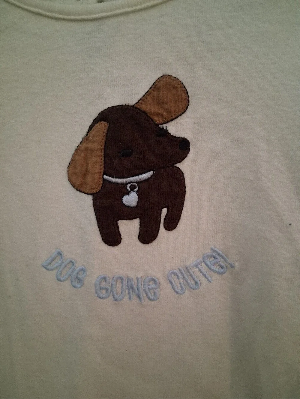 Gymboree 2011 Girls Best Friend Line,Brown Puppy Applique/ White Shirt Sz 3t